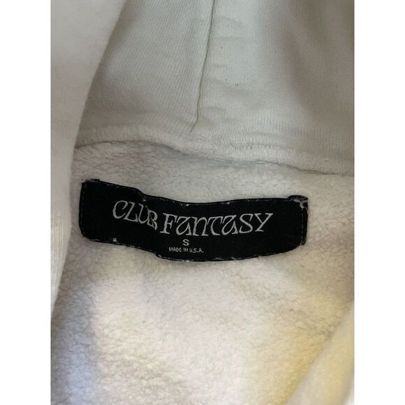 Club Fantasy Endless Euphoria Graphic Pullover Hoodie Women Small White - Picture 7 of 8